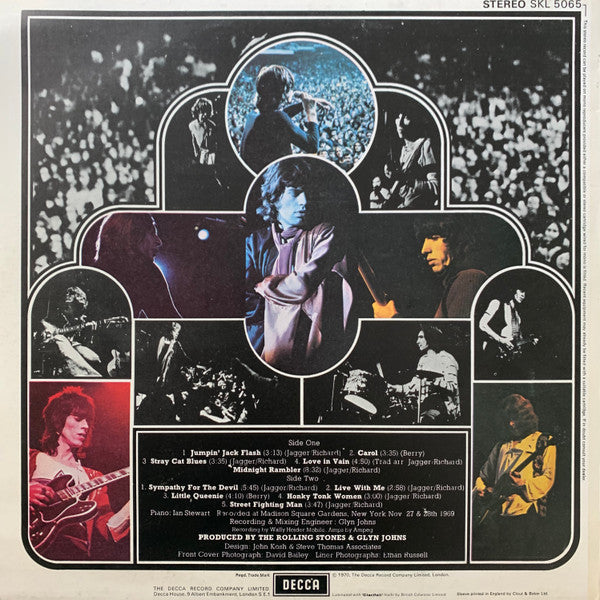 The Rolling Stones : Get Yer Ya-Ya's Out! - The Rolling Stones In Concert (LP, Album, RP, Whi)