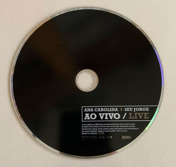 Ana Carolina and Seu Jorge : Ao Vivo / Live (CD + DVD-V, NTSC)