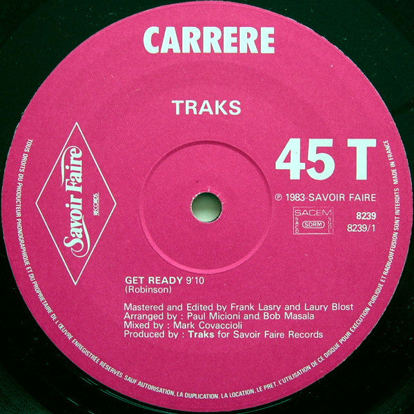 Traks : Get Ready (12", Maxi)