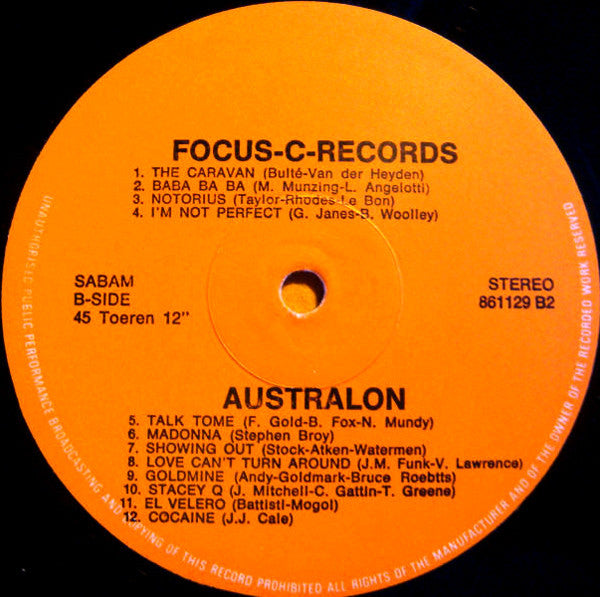 Various : Australon (12", Unofficial, Ora)