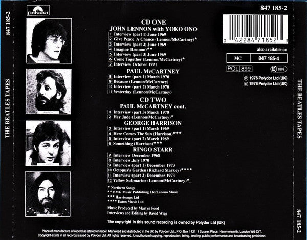 The Beatles / David Wigg : The Beatles Tapes From The David Wigg Interviews (2xCD, RE)