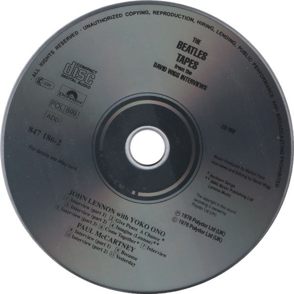 The Beatles / David Wigg : The Beatles Tapes From The David Wigg Interviews (2xCD, RE)