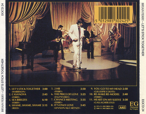 Bryan Ferry : Let's Stick Together (CD, Album, RE)
