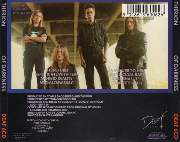 Therion : Of Darkness .... (CD, Album)