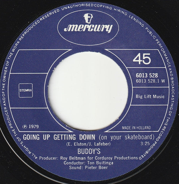 De Buddy's : Going Up Getting Down (7", Single)
