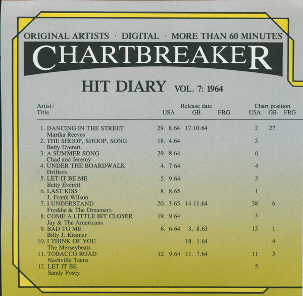 Various : Chartbreaker - Hit-Diary Vol.7: 1964 (CD, Comp)