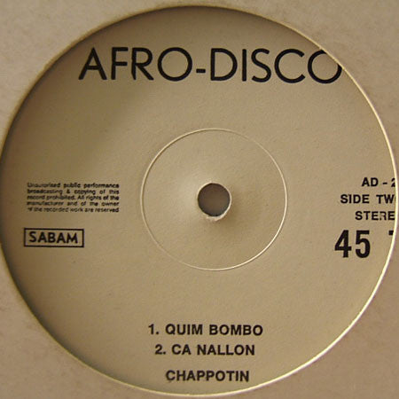 All Singers / Chappottin Y Sus Estrellas : Quitate Tu / Quim Bombo (12")