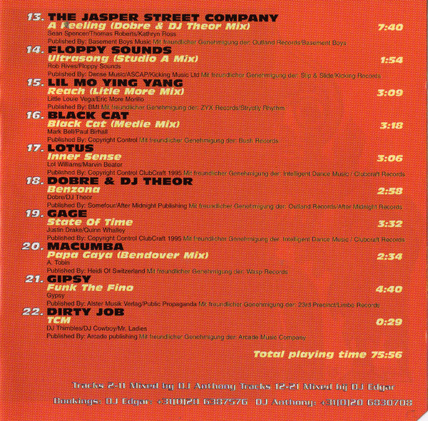 DJ Edgar (2) / DJ Anthony : Outland Records Presents: DJ Edgar & DJ Anthony (CD, Comp, P/Mixed)