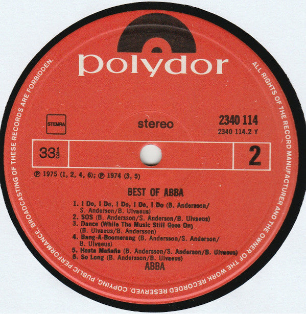 ABBA : The Best Of ABBA (LP, Comp)