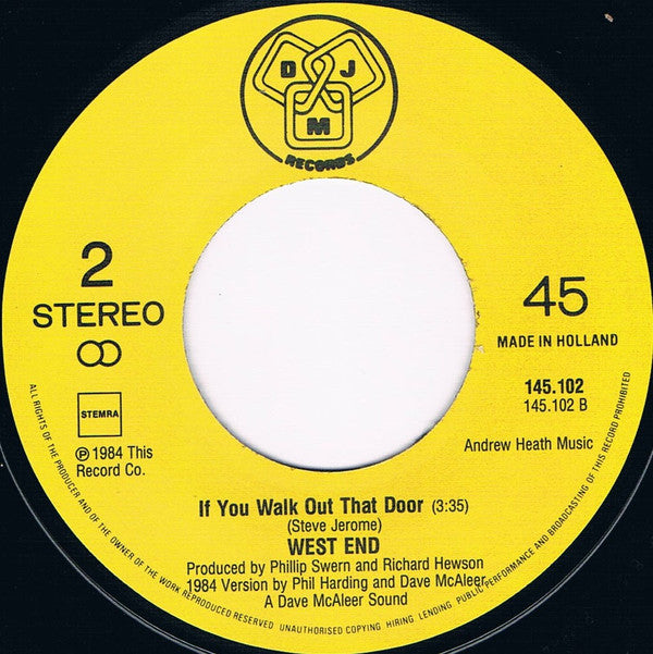 West End (3) : Hot For Rocking (7")