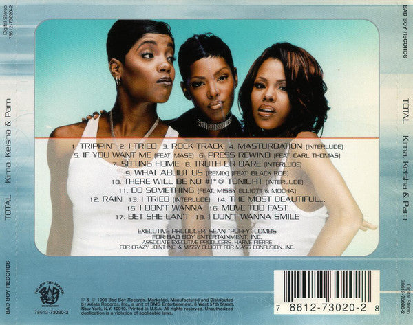 Total : Kima, Keisha & Pam (CD, Album)