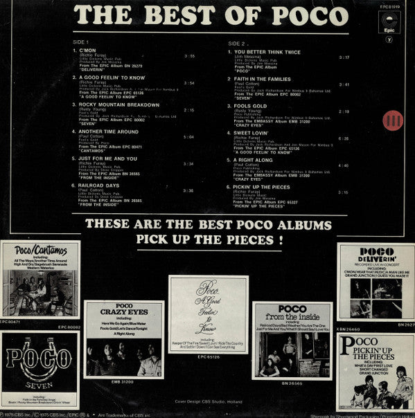 Poco (3) : The Best Of Poco (LP, Comp)