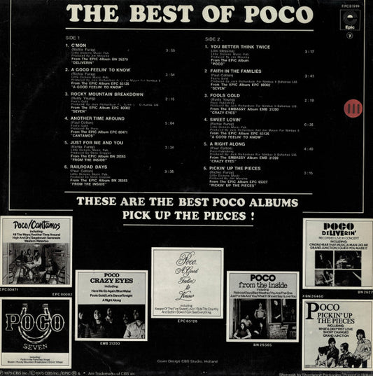 Poco (3) : The Best Of Poco (LP, Comp)