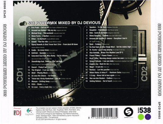 Various : 538 Powermix (2xCD, Comp, Mixed)