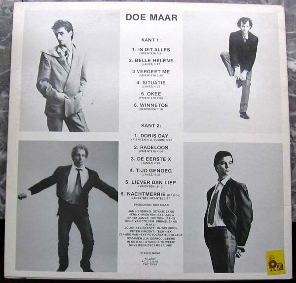 Doe Maar : Doris Day En Andere Stukken (LP, Album)