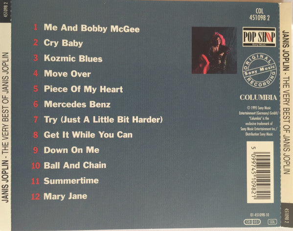 Janis Joplin : The Very Best Of (CD, Comp)