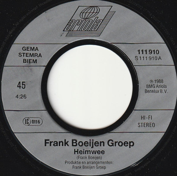 Frank Boeijen Groep : Heimwee (7", Single)