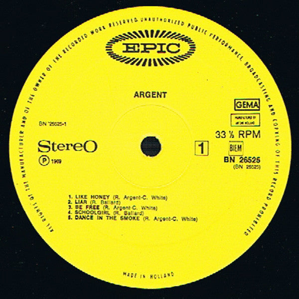 Argent : Argent (LP, Album)
