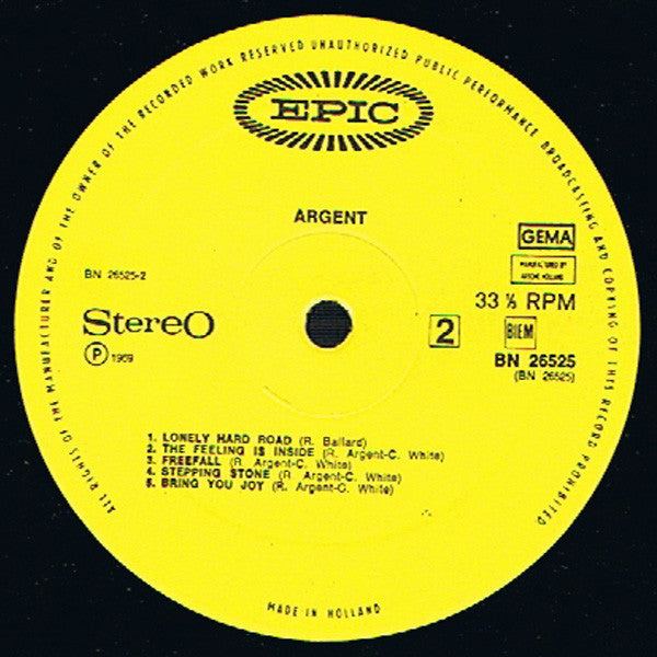Argent : Argent (LP, Album)