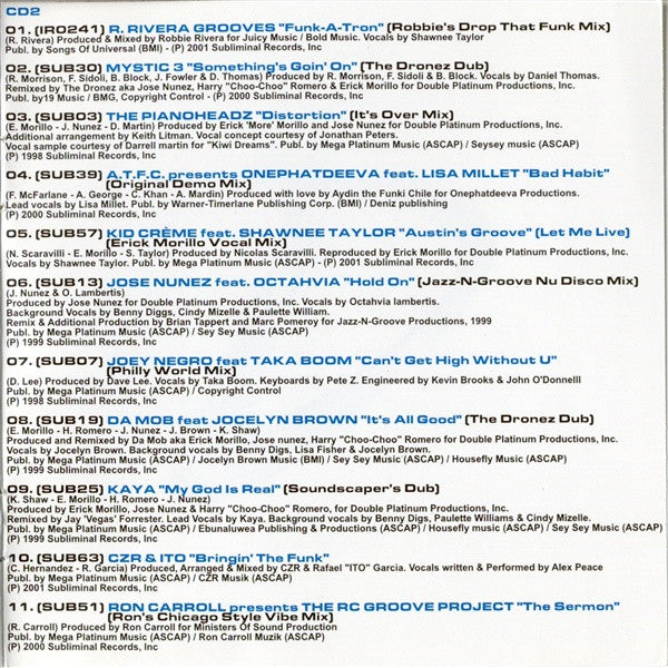Various : Subliminal French Edition - Volume 1 (2xCD, Comp)
