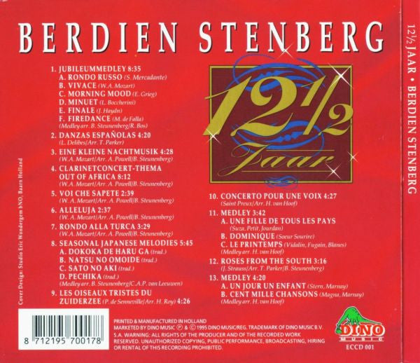 Berdien Stenberg : 12 1/2 Jaar (CD, Comp)
