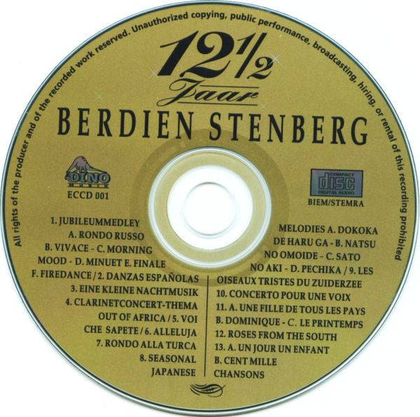 Berdien Stenberg : 12 1/2 Jaar (CD, Comp)