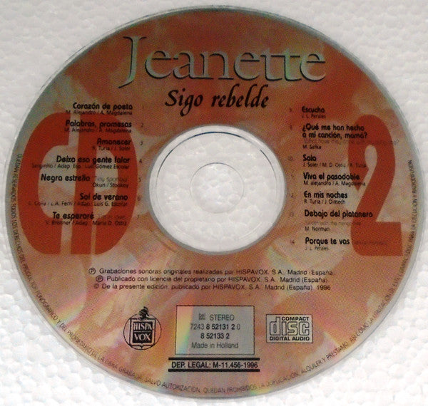 Jeanette (6) : Sigo Rebelde (2xCD, Comp)
