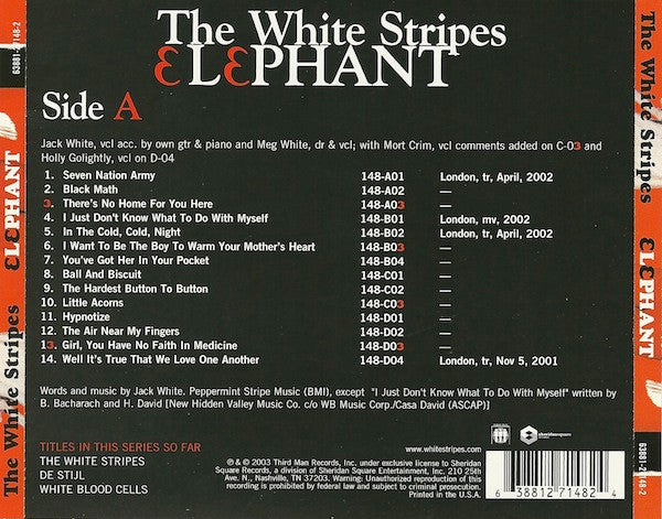 The White Stripes : Elephant (CD, Album)