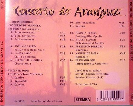 Joaquín Rodrigo, Manuel De Falla, Joaquín Turina, Fernando Sor : Concerto De Aranjuez (CD, Album)