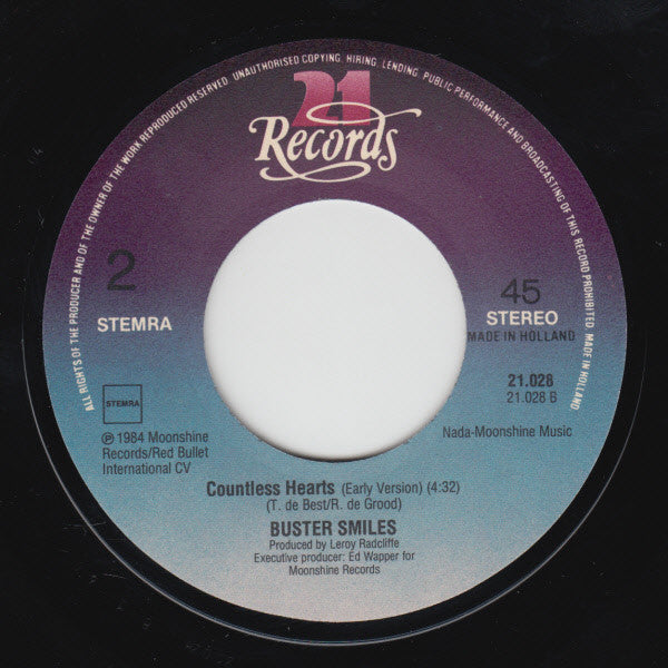 Buster Smiles : Walk On The Water (7", Single)