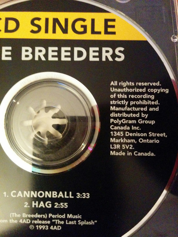 The Breeders : Cannonball (CD, Single)