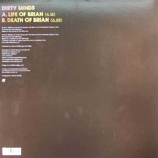 Dirty Minds : Life Of Brian (12")