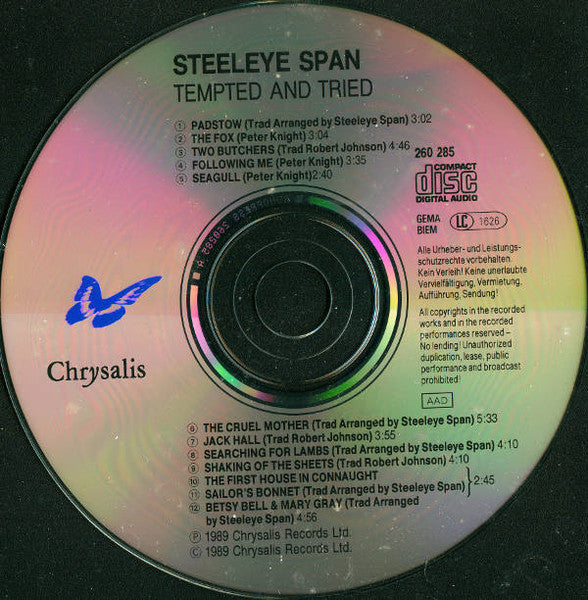 Steeleye Span : Tempted And Tried (CD, Album)