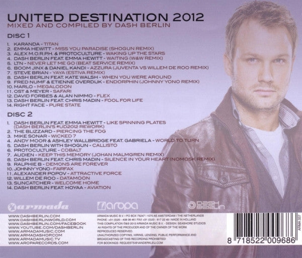 Dash Berlin : United Destination 2012 (2xCD, Comp, Mixed)