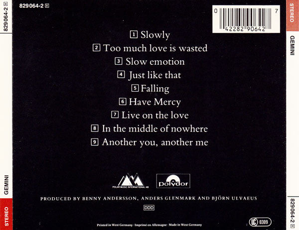 Gemini (5) : Gemini (CD, Album)
