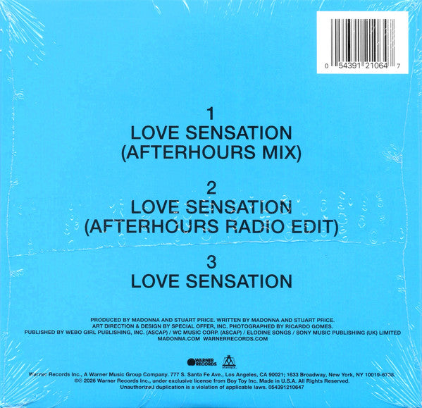Madonna & Kylie* : Love Sensation (CD, Single, UK )