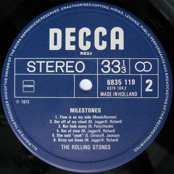 The Rolling Stones : Milestones (LP, Comp, RE)