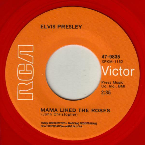 Elvis Presley : The Wonder Of You / Mama Liked The Roses (7", Single, RE, Red)