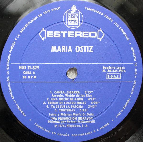 Maria Ostiz : Canta Cigarra (LP, Album)