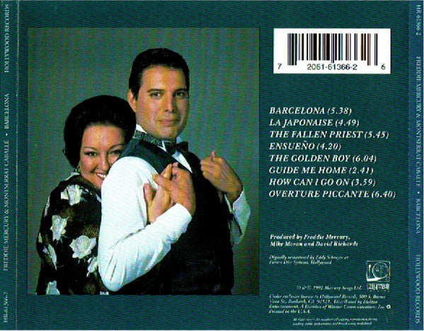 Freddie Mercury & Montserrat Caballé : Barcelona (CD, Album, RE, RM, SRC)