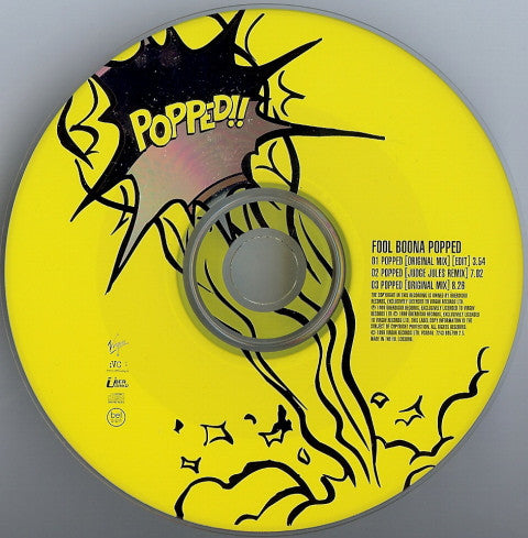 Fool Boona : Popped!! (CD, Single)