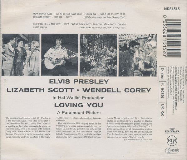 Elvis Presley : Loving You (CD, Album, Mono, RE, RM)