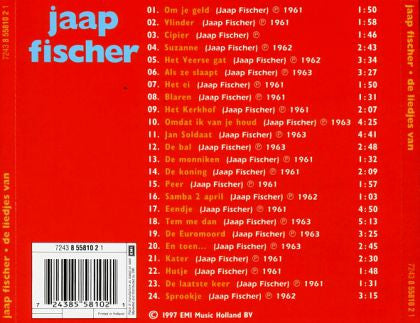 Jaap Fischer : De Liedjes Van Jaap Fischer (CD, Comp, RE)
