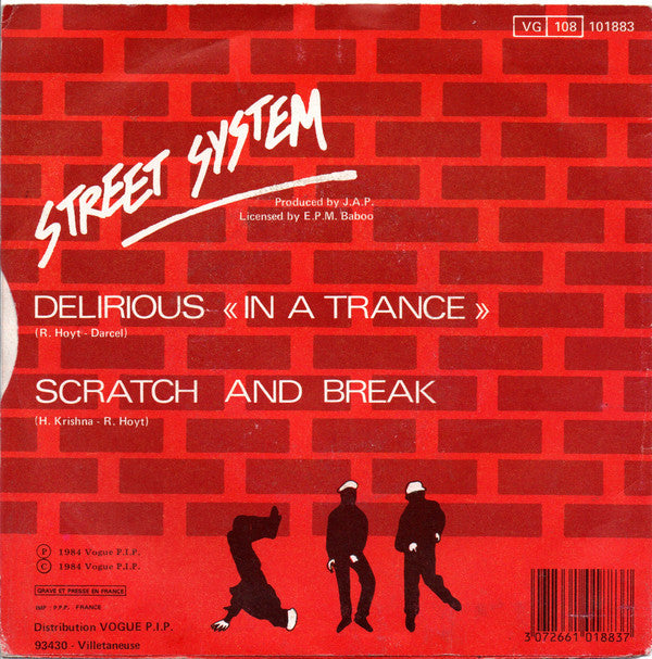 Street System : Delirious (In A Trance) (7")
