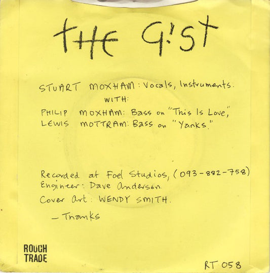 The Gist : This Is Love (7", Single)