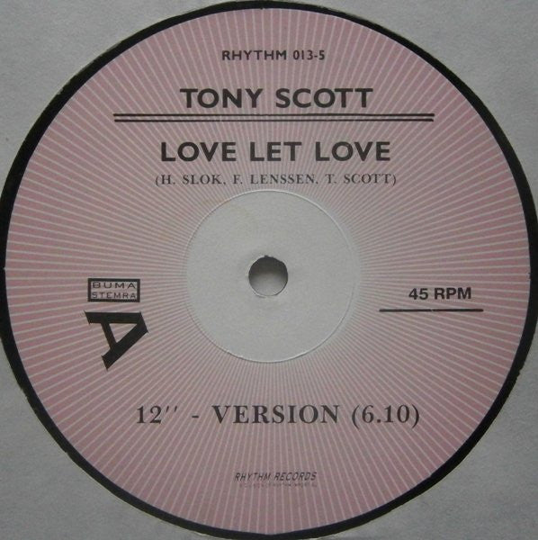 Tony Scott : Love Let Love (2x12")