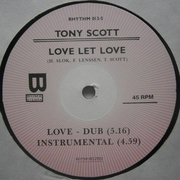 Tony Scott : Love Let Love (2x12")