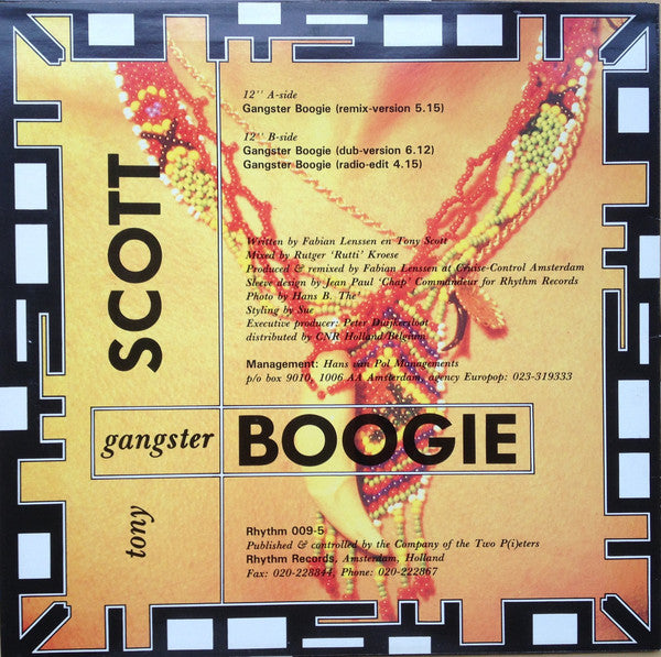 Tony Scott : Gangster Boogie (12")
