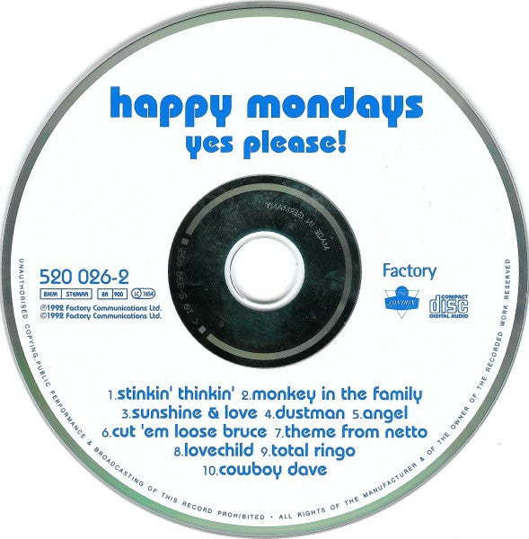 Happy Mondays : ...Yes Please! (CD, Album)