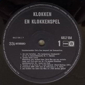 Chris Bos (2) : Klokken en Klokkenspel (LP)